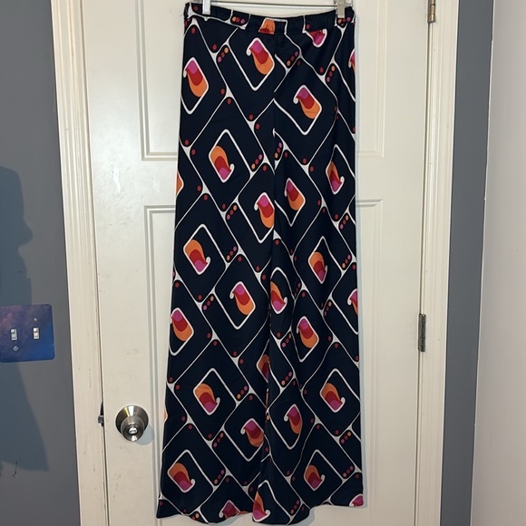 Zara Satin Effect Wide Leg Pants - Picture 7 of 8